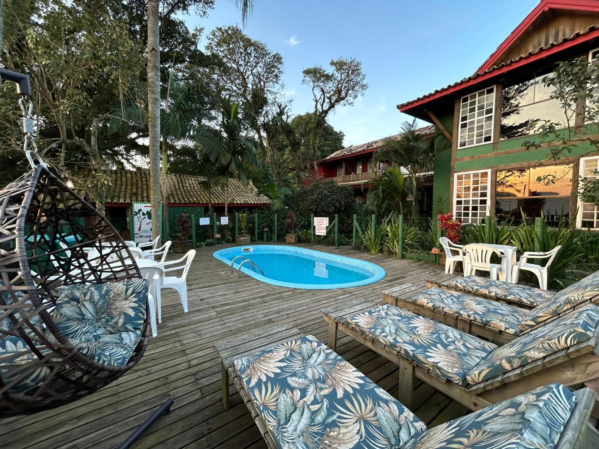 Pousada Canoa Azul Na Praia Da Ferrugem Garopaba Exterior photo